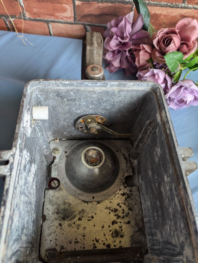 フランスアンティーク 国鉄 SNCF 手信号 レッドシグナルランプ 1950年