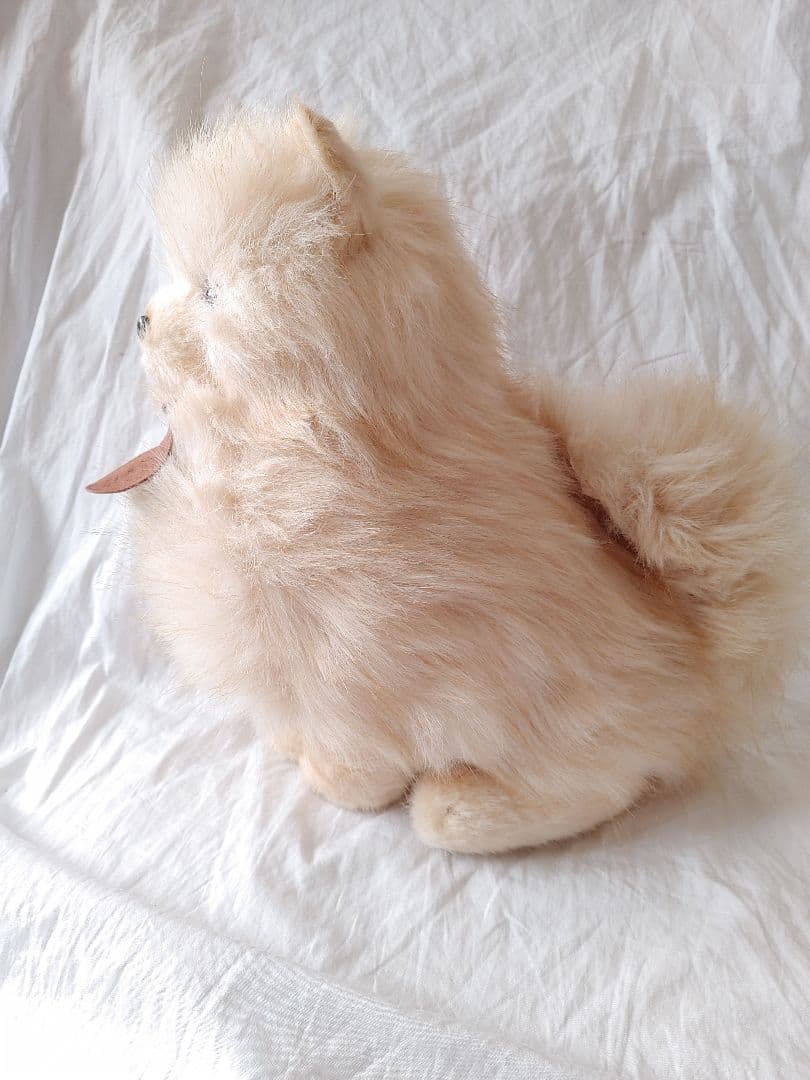昭和レトロ　三英　ぬいぐるみ　グレイスフル　ポメラニアン　犬ぬいぐるみ　日本製