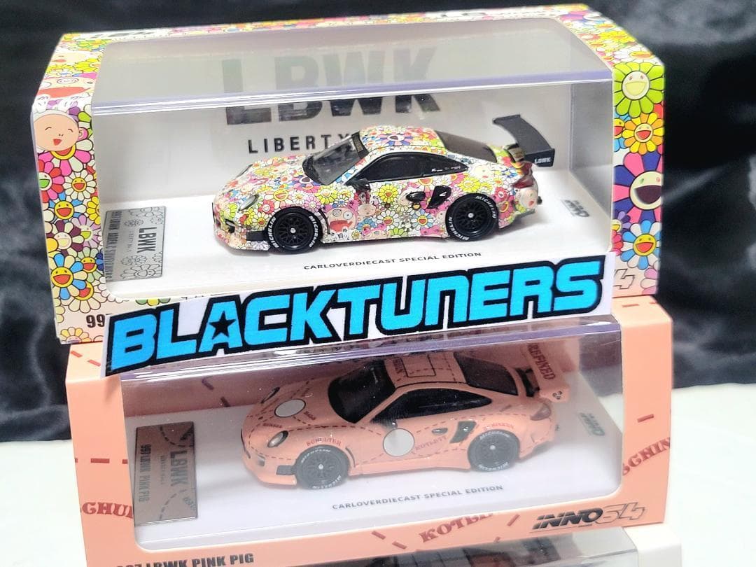 INNO64 限定 LIBERTY WALK PORSCHE ミニカー 3セット