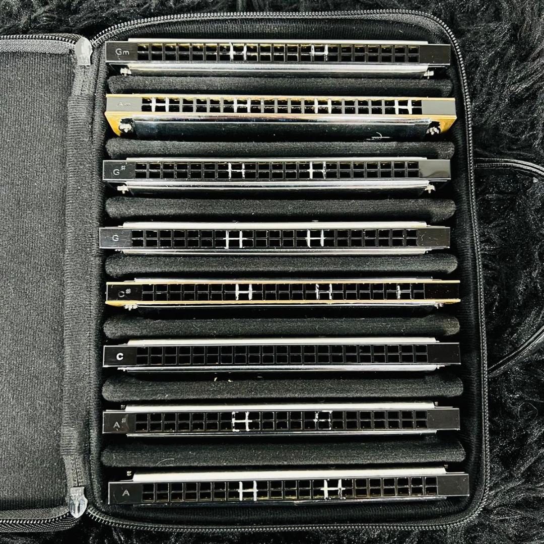 トンボ 21トーン プレミアム21トーン ハーモニカ 8本 複音ハーモニカ 楽器