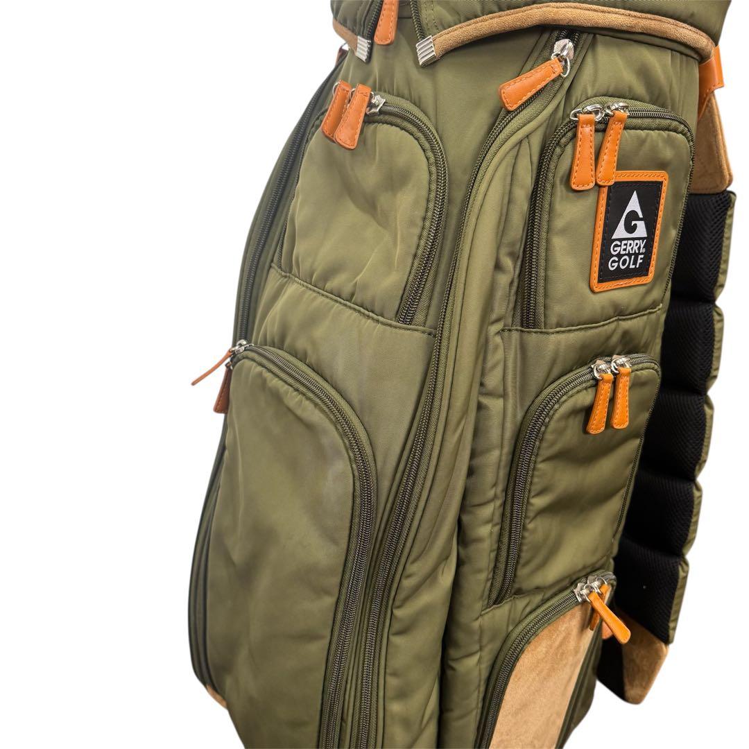 GERRY GOLF MARCH ゴルフキャディバッグ オリーブグリーン
