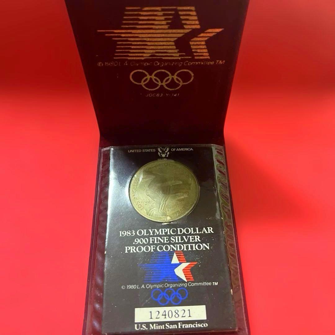 1983年 ロサンゼルス オリンピック ロス五輪 1ドル銀貨 SV900
