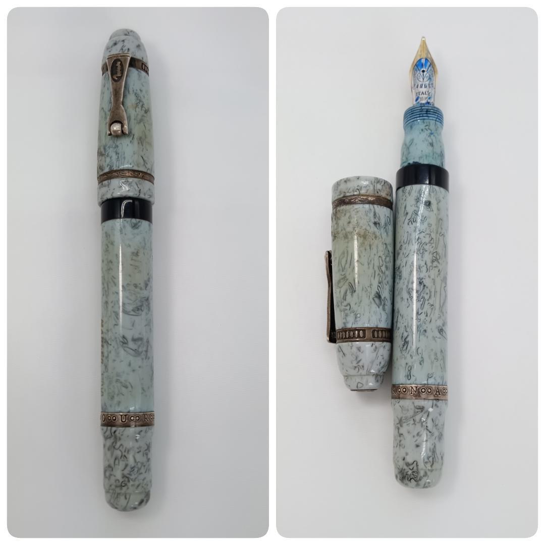 希少 マーレン ジャーナル K18 万年筆 2本まとめ イタリア製 マーブル