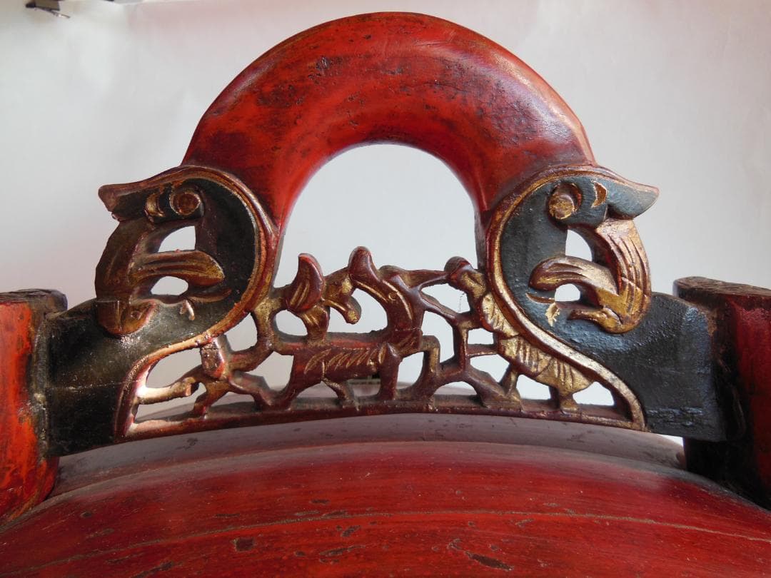 レア コレクター向け 漆器 時代物 金彩色 284