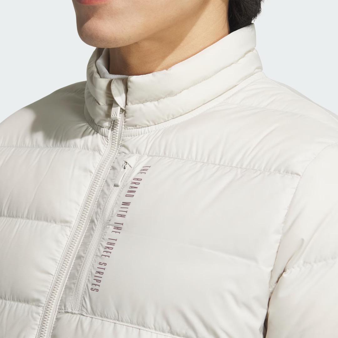 【XL】秋冬 アディダス ゴルフ 保温 600フィルパワー ダウンジャケットBG