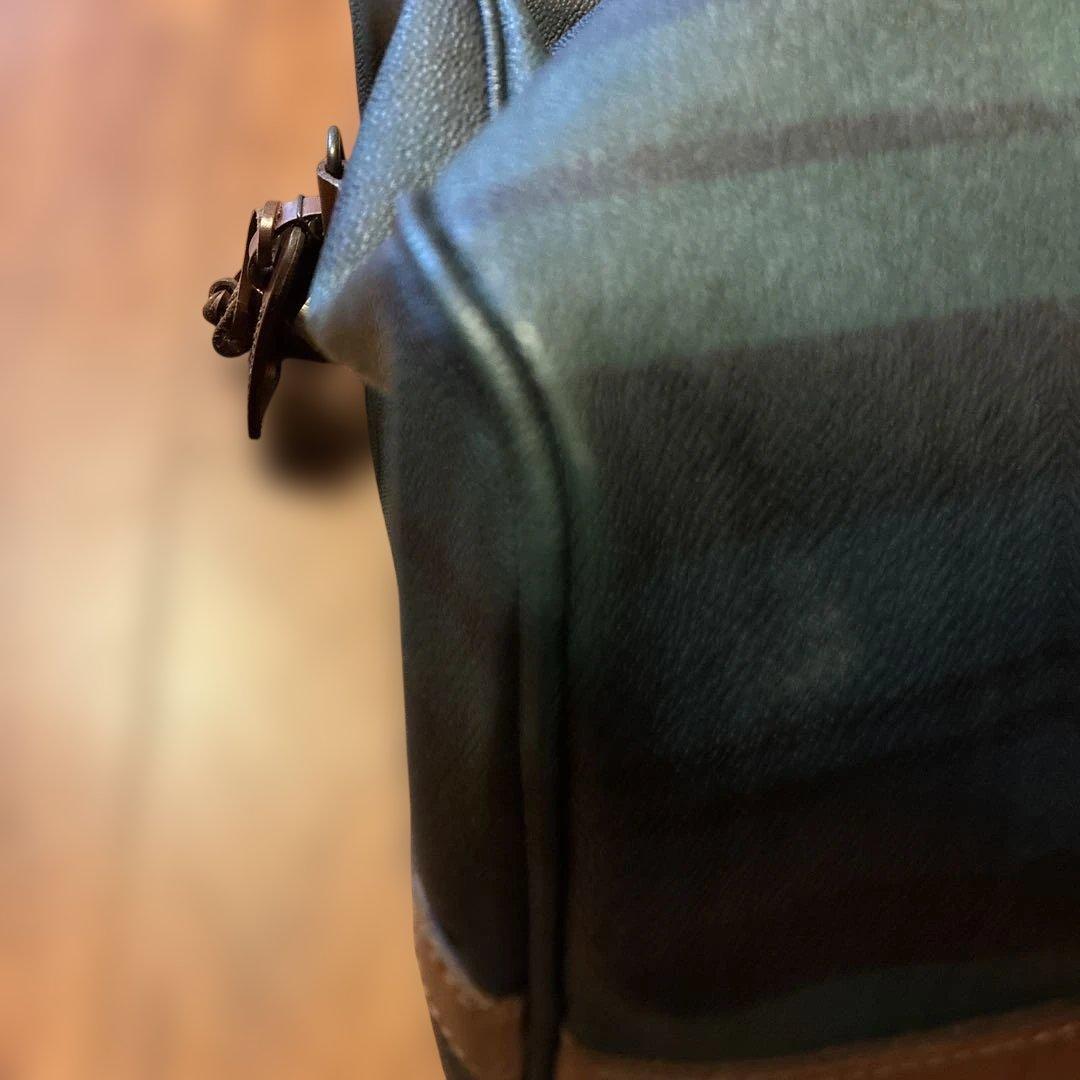 ポロラルフローレンボストンバッグ 左金具のみ壊れ チャーム付　肩にかける紐無し