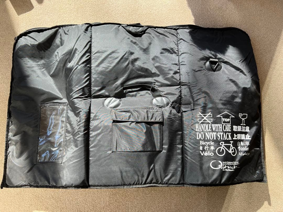 OSTRICH オーストリッチ　輪行バック 自転車用輪行バッグ 大型 黒