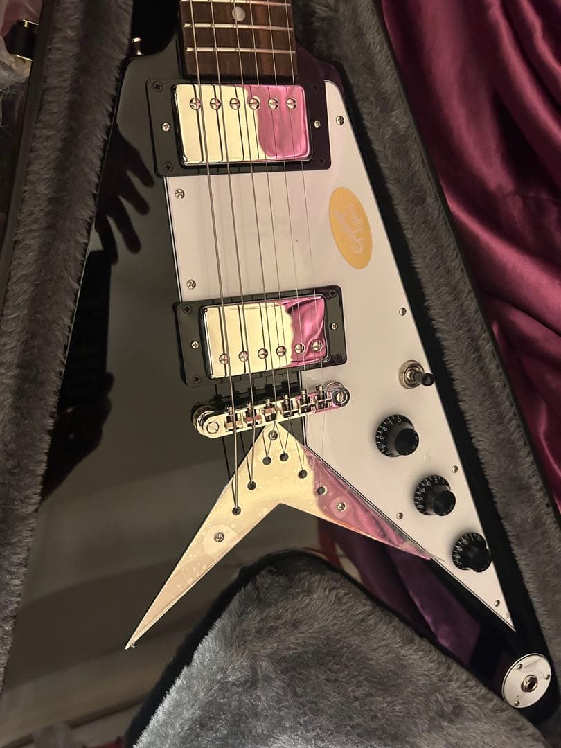 EPIPHONE Flying V58 Ebony純正ハードケース＋ギグバッグ