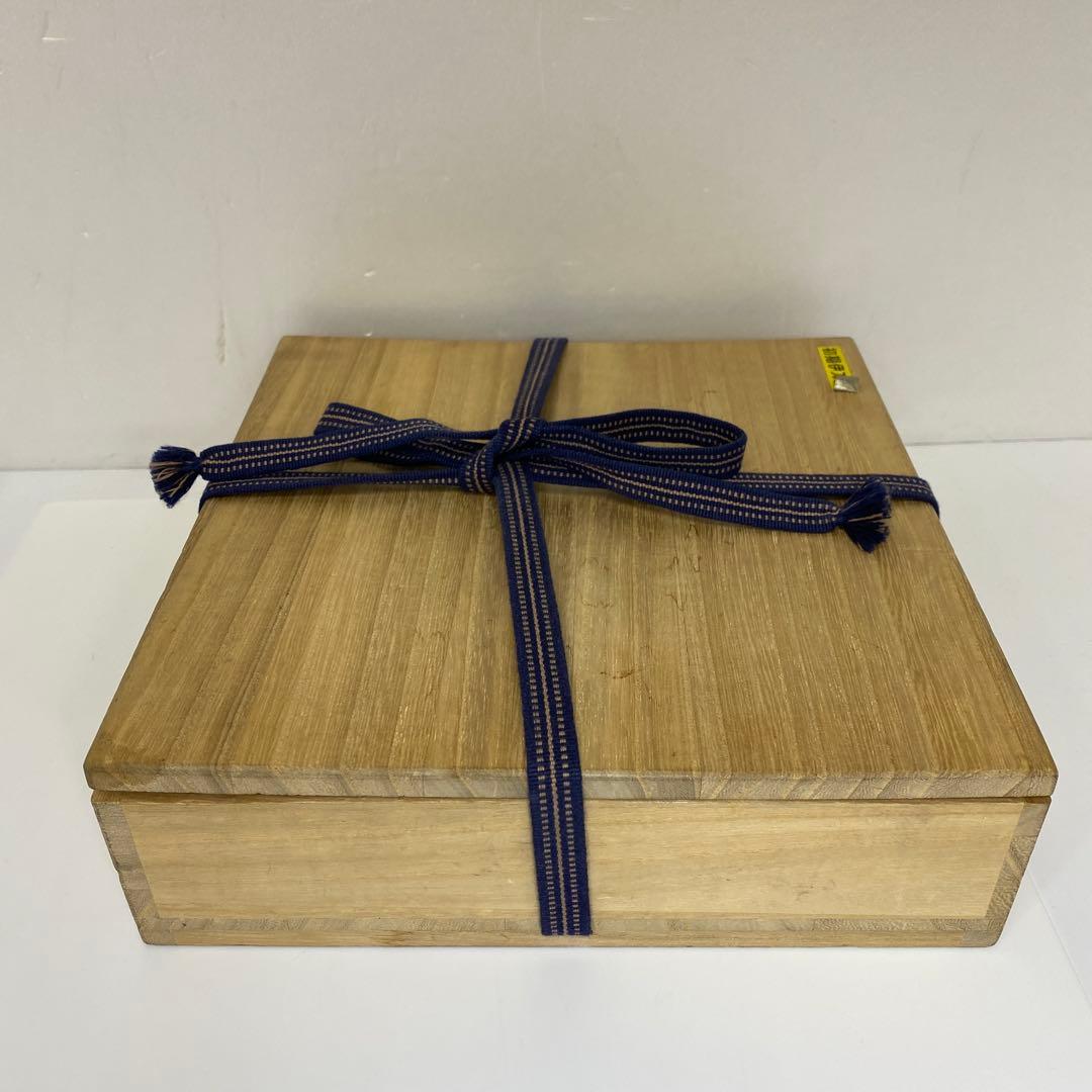 江戸初期　上手初期伊万里　染付中皿　合箱　約20㎝　東Y7-0331☆2Fトトヒ