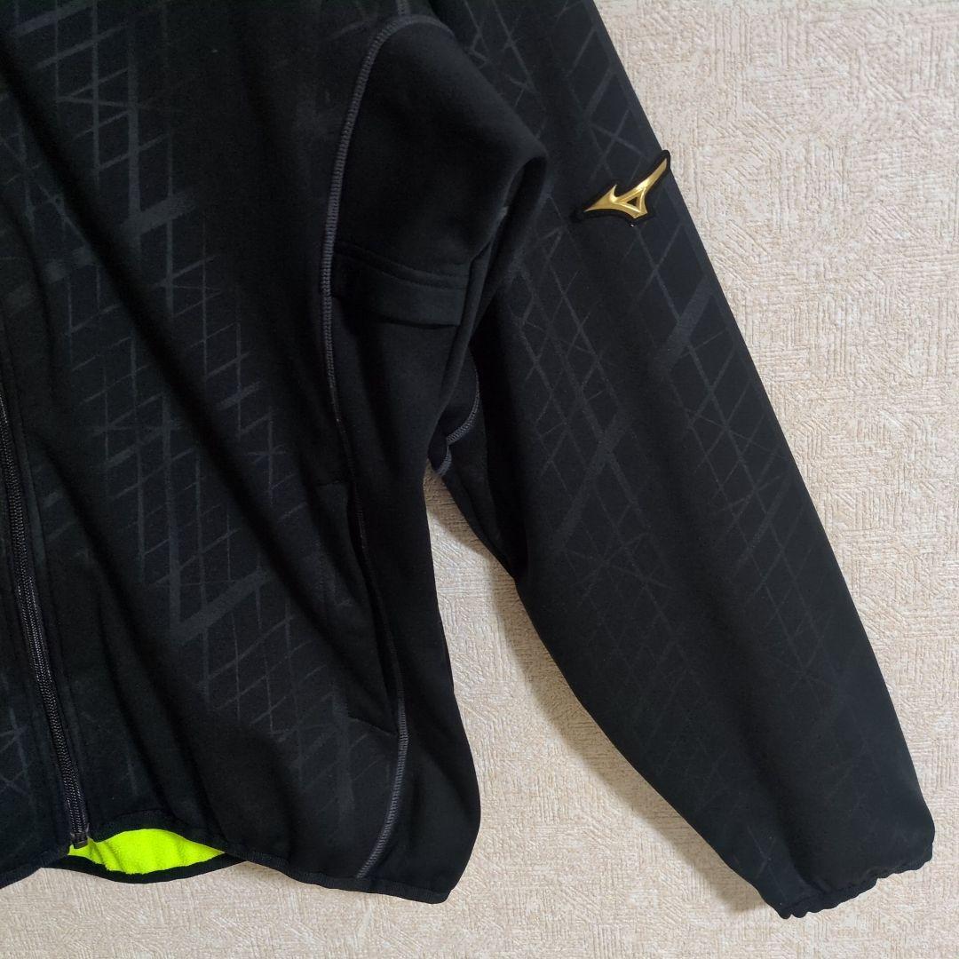 ミズノ 限定ウェアー ミズノプロ テックシールド 長袖パーカー L 黒