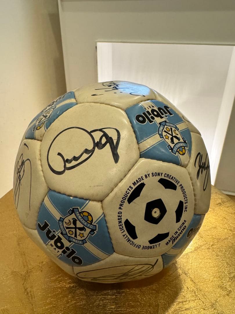 1994-1996年ジュビロ磐田公式試合球 オフト監督中山ドゥンガ藤田直筆サイン