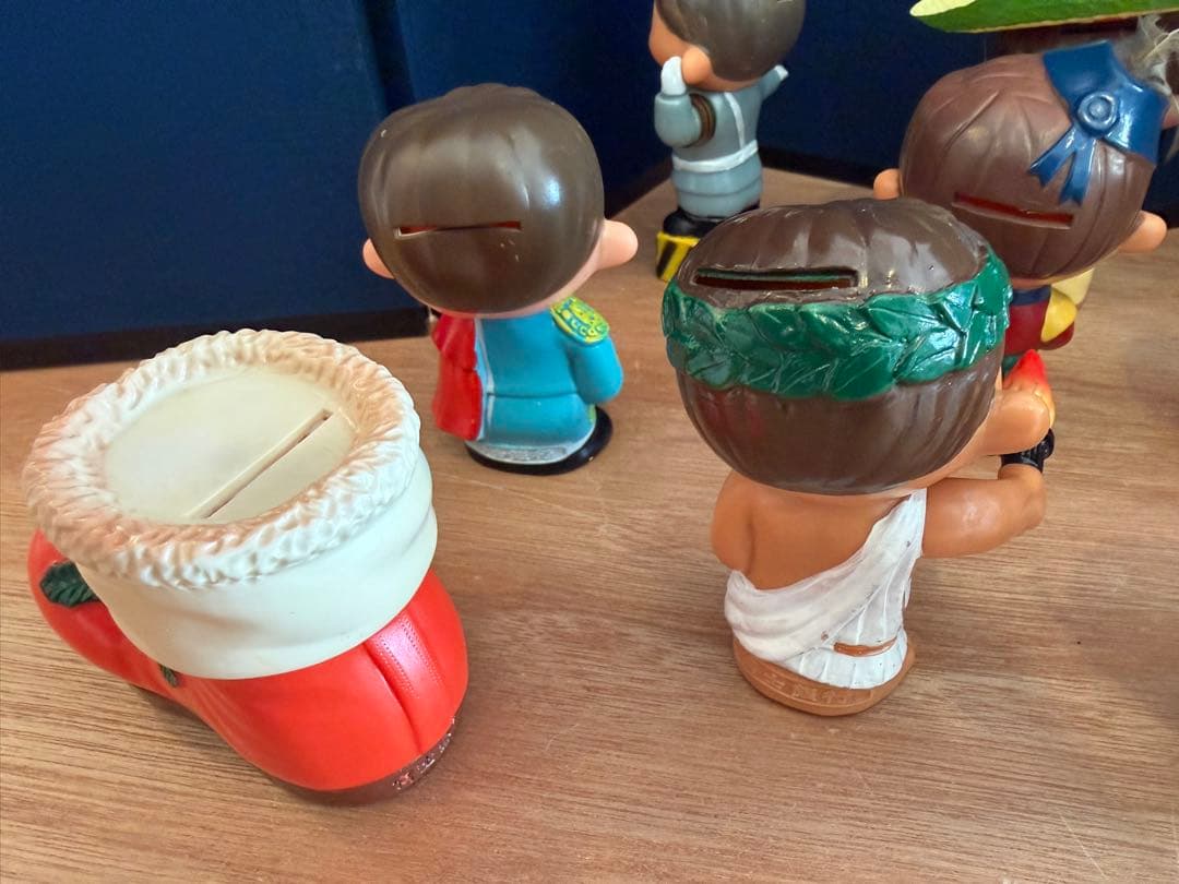 富士銀行 ノベルティ 貯金箱 まとめ 昭和レトロ ソフビ レア 大量11体