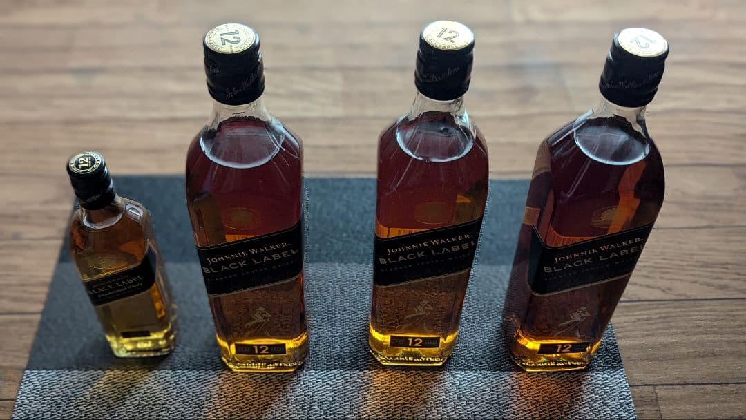 ジョニーウォーカー ブラックラベル 12年 4本セット　新品未開封