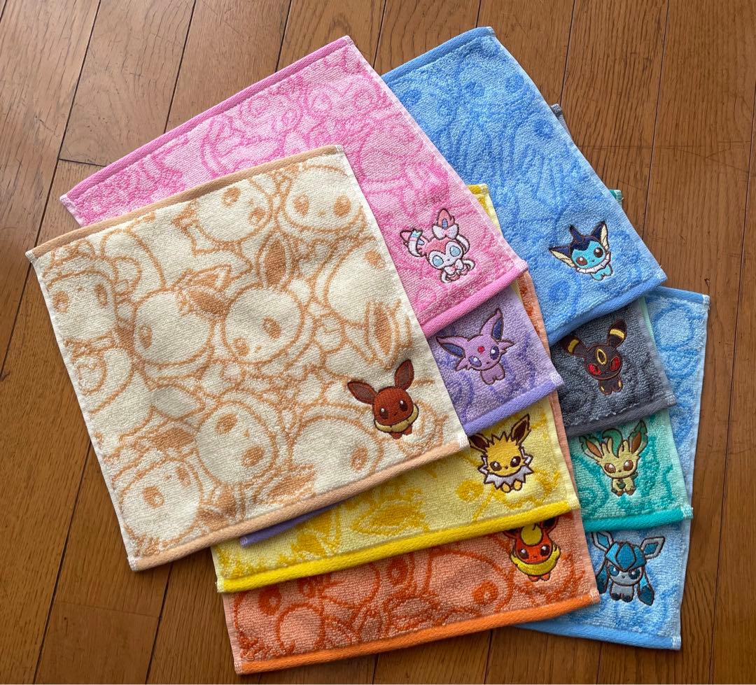 ポケモンドールズ　ハンドタオル　ブイズ　コンプ　レア