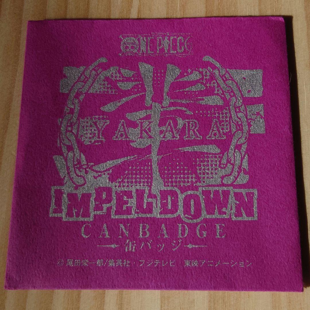 輩缶バッジ インペルダウン ルフィ