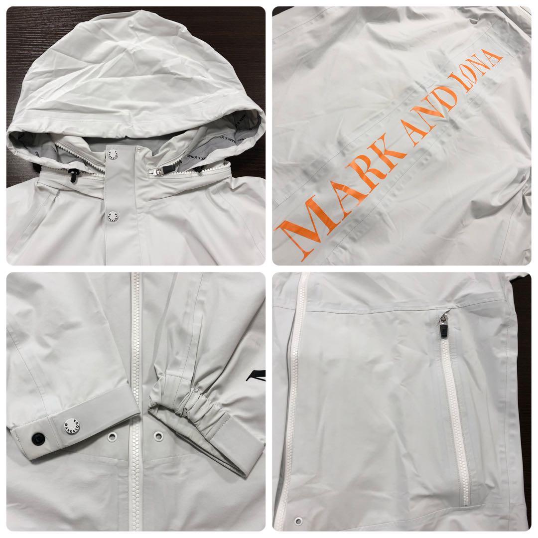 マークアンドロナ MARK＆LONA レインウェア セットアップ ゴルフ 白