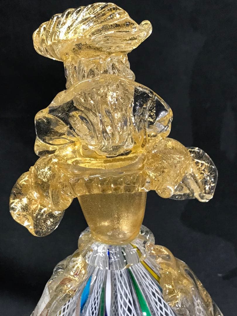 【現状品】ムラーノガラス ? ベネチアンガラス ? 置物　カサノバ　恋人