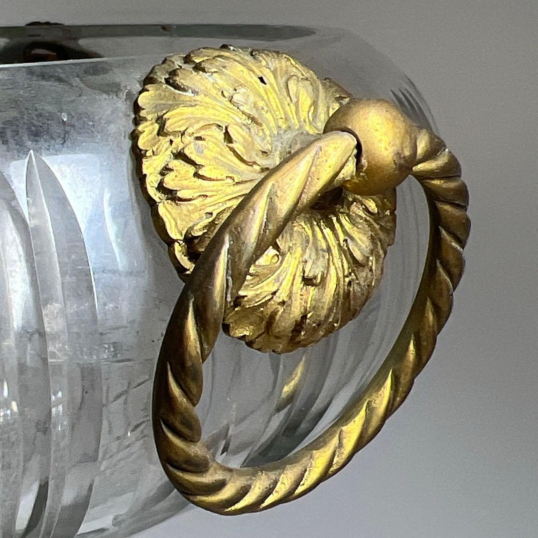 明治時代　ギヤマン切子　大花瓶　高さ48㎝　トヒチサ　東な8-0106④