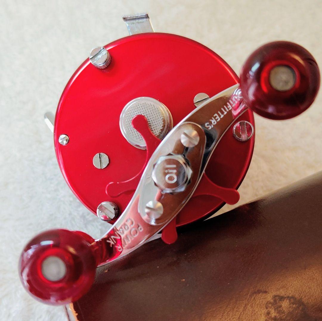 ABU Ambassadeur 5000 Red BigA パワハン 皮ケース付