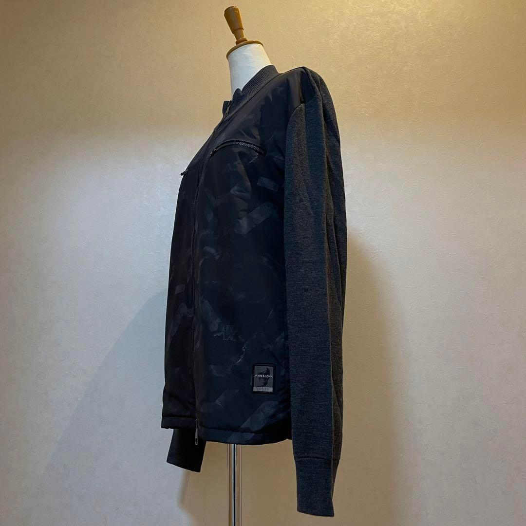 【美品】マークアンドロナ MARK&LONA ブルゾン ジャケット グレー 48