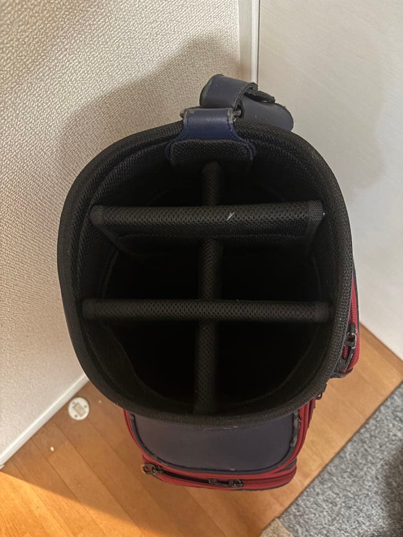 訳あり　レア　オークリー　スカルデザイン ツアーキャディバッグ　ネイビー