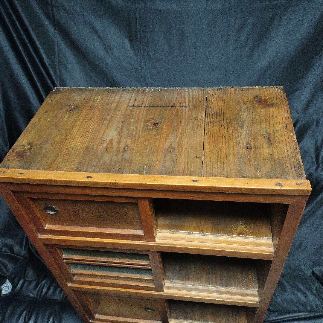 アンティーク 水屋箪笥 食器棚 和家具 時代物 和箪笥 タンス 木製