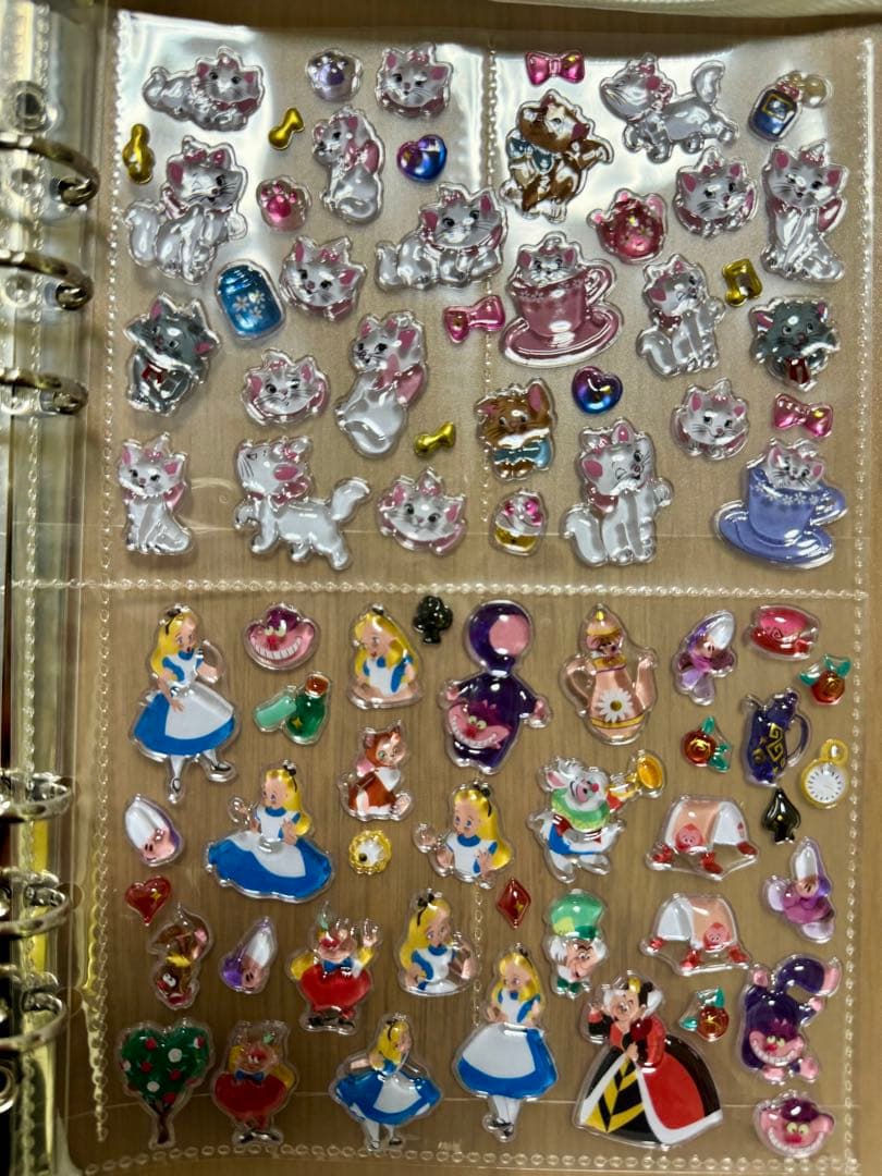 プチドロップステッカー ディズニー シール帳 A5 完成品