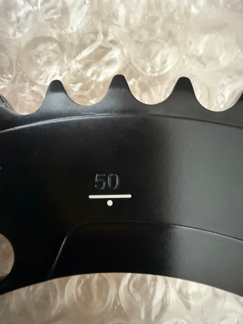 MICHE ブラック チェーンリング　50t 組み付けのみ