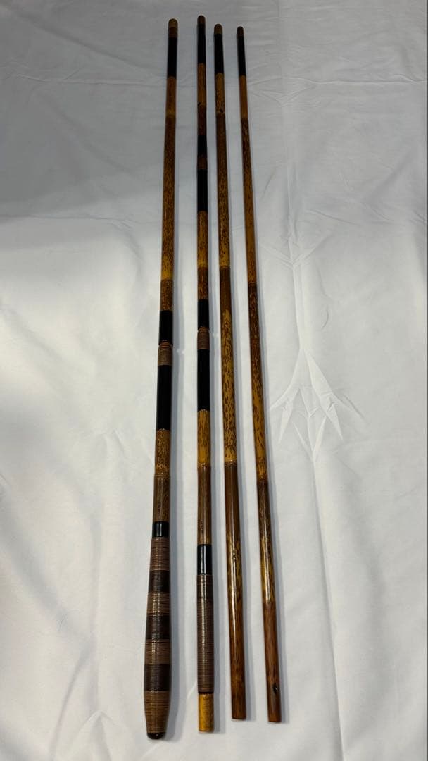 高級　ヘラブナ釣り　古老竹 紋竹　タモノエ　玉柄　玉の柄