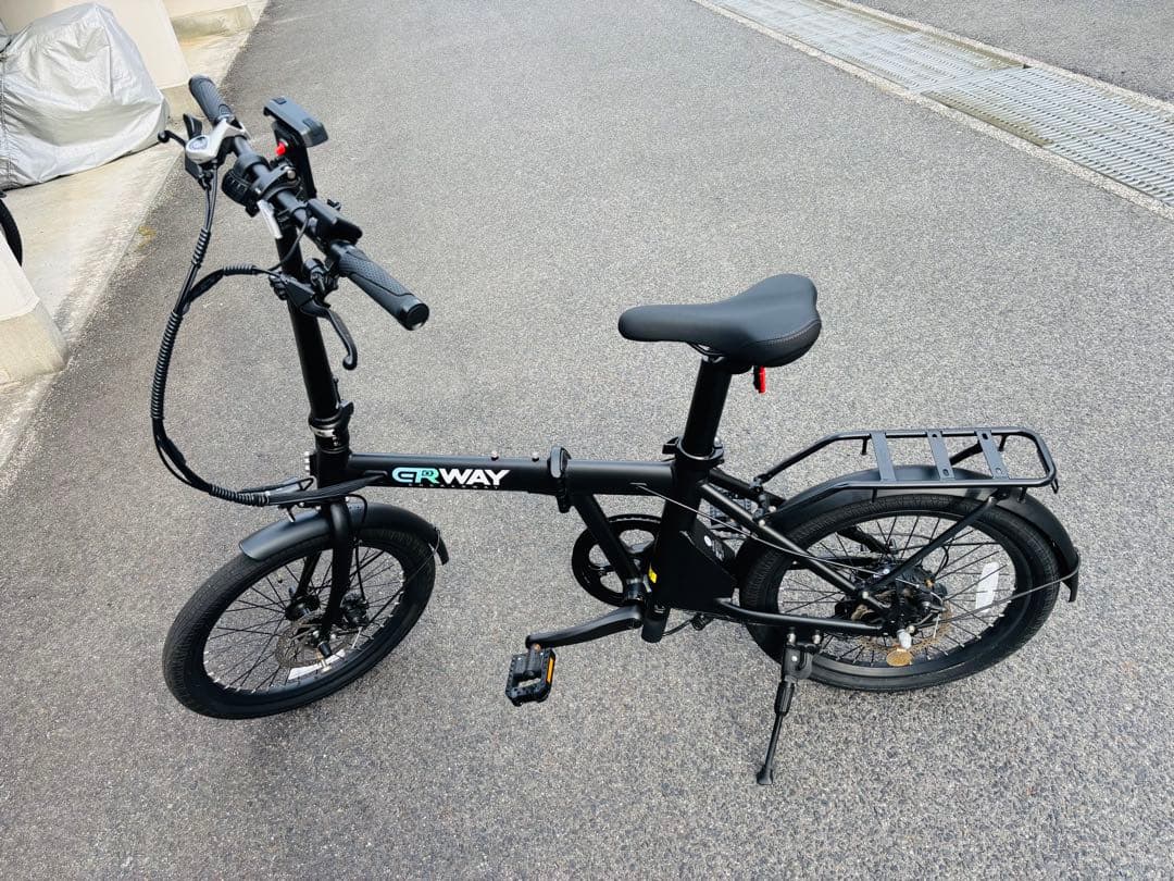 ERWAY 電動折りたたみ自転車 ブラック