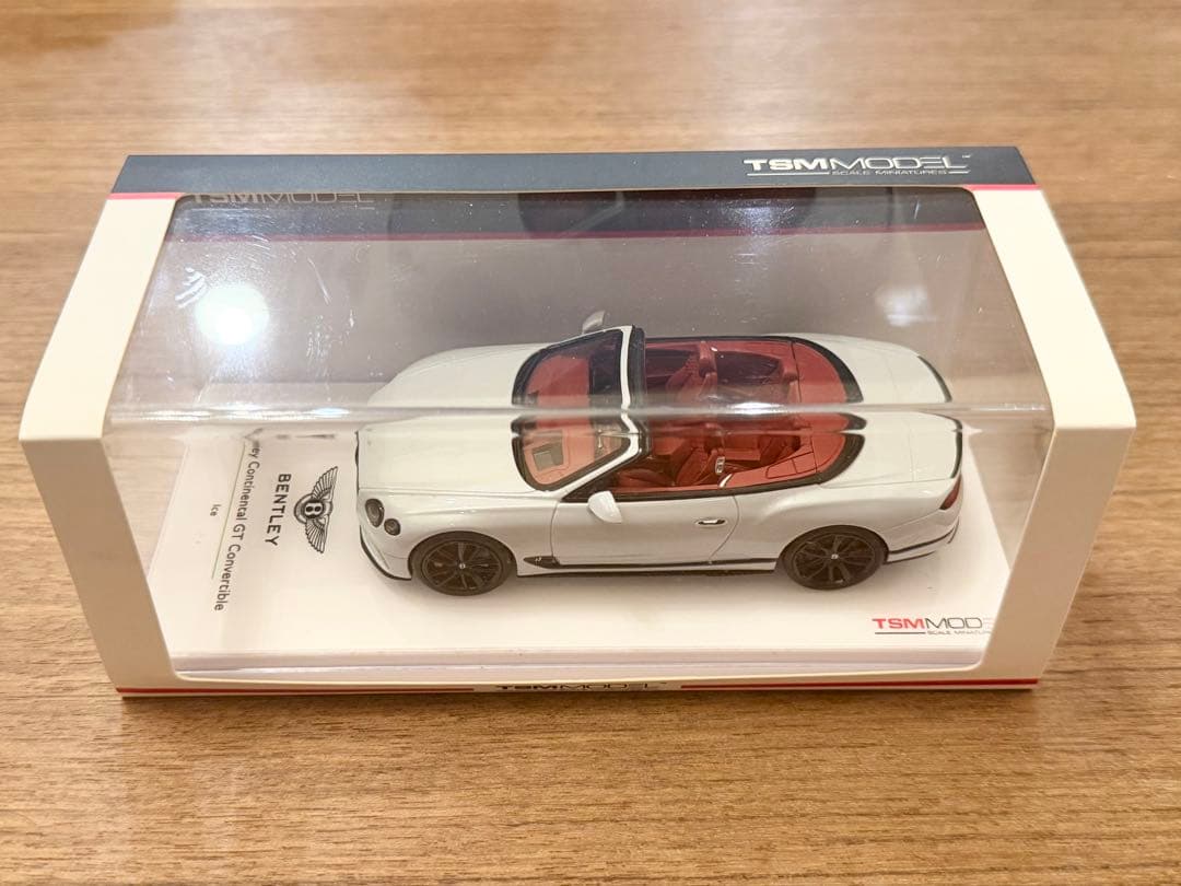 中古品 希少！1/43 TSMモデル ベントレー コンチネンタルGT ホワイト
