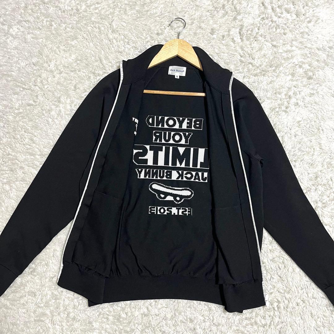 ✨美品✨ジャックバニー ニットジャケット ジップアップ 背面ロゴ サイズ5 L