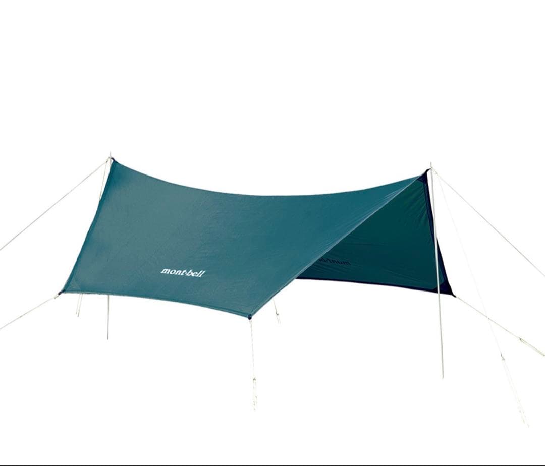 モンベル　ミニタープHX ダークグリーン(ポール付き)