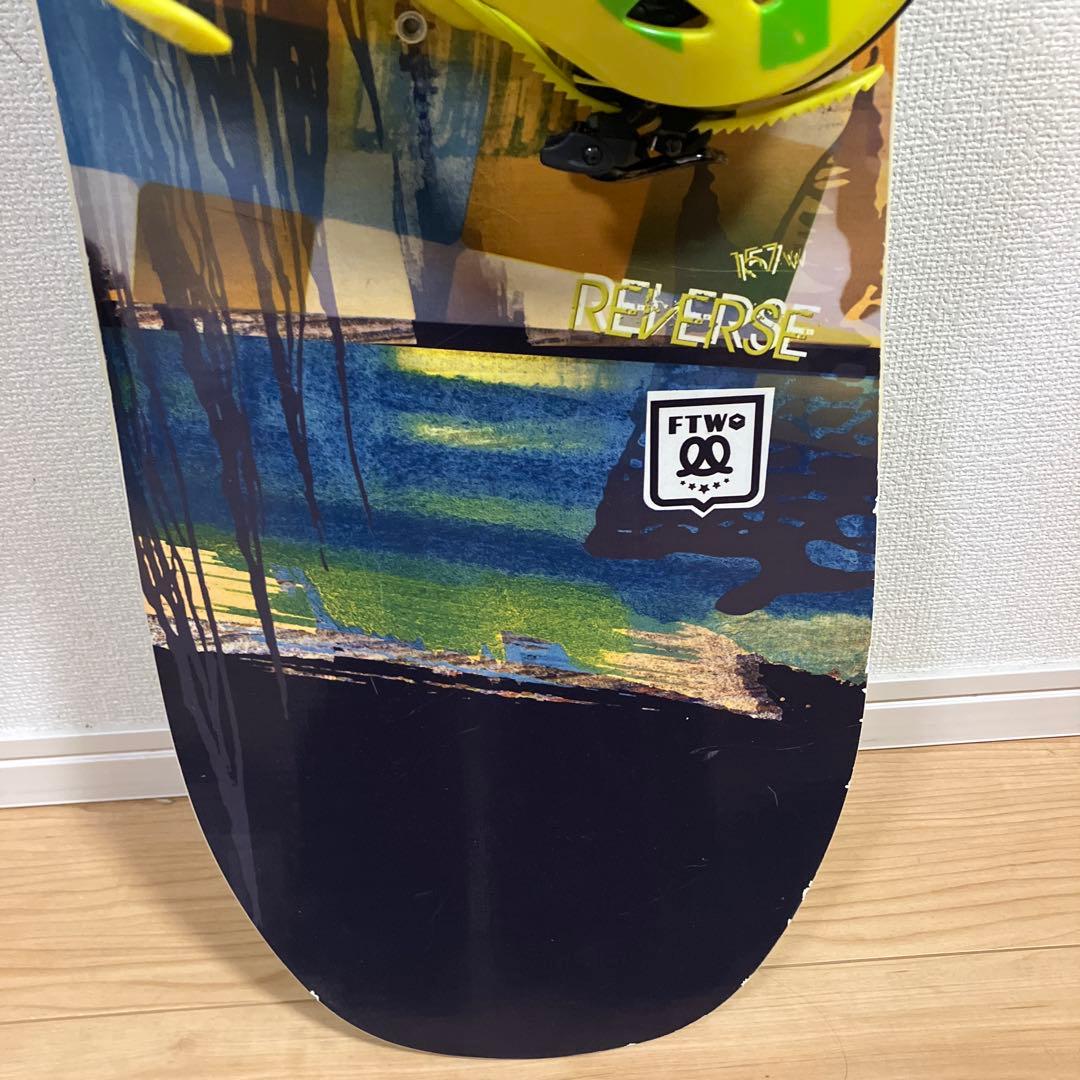 FTWO REVERSE 157cm FLUX PR スノーボードビンディングL