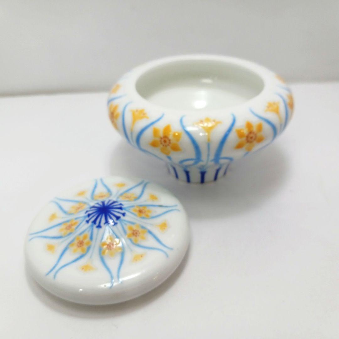 Y720 セーブル ヴィンテージ フランス製 希少 水仙図蓋物　ten