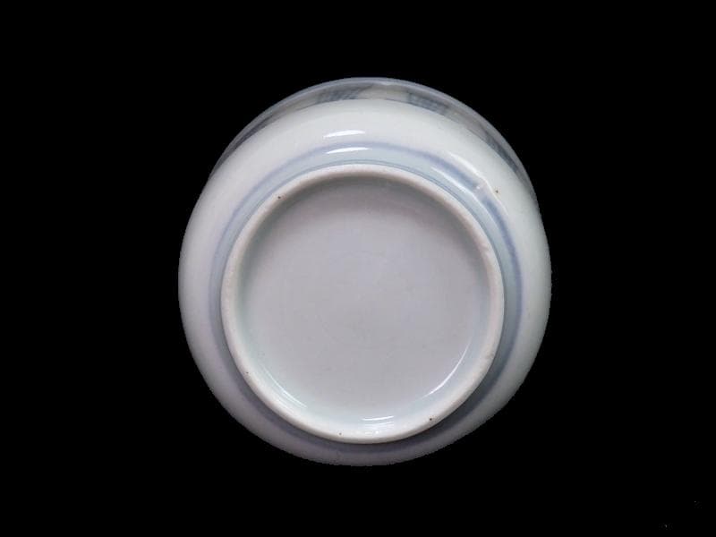 古伊万里　染付　寿紋の図　のぞき　猪口　D523AS-fbax