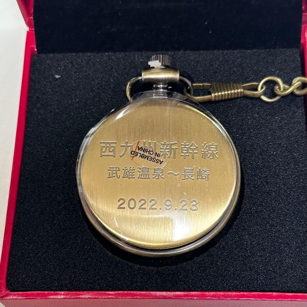 西九州新幹線　開業記念　かもめ 懐中時計 限定販売300個
