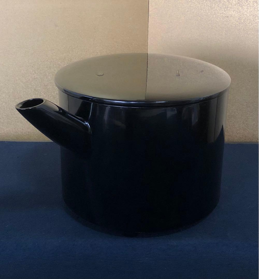 《R》輪島塗 大口水指 塗師 茶平一斎 表千家永田宗伴 花押 260128く2