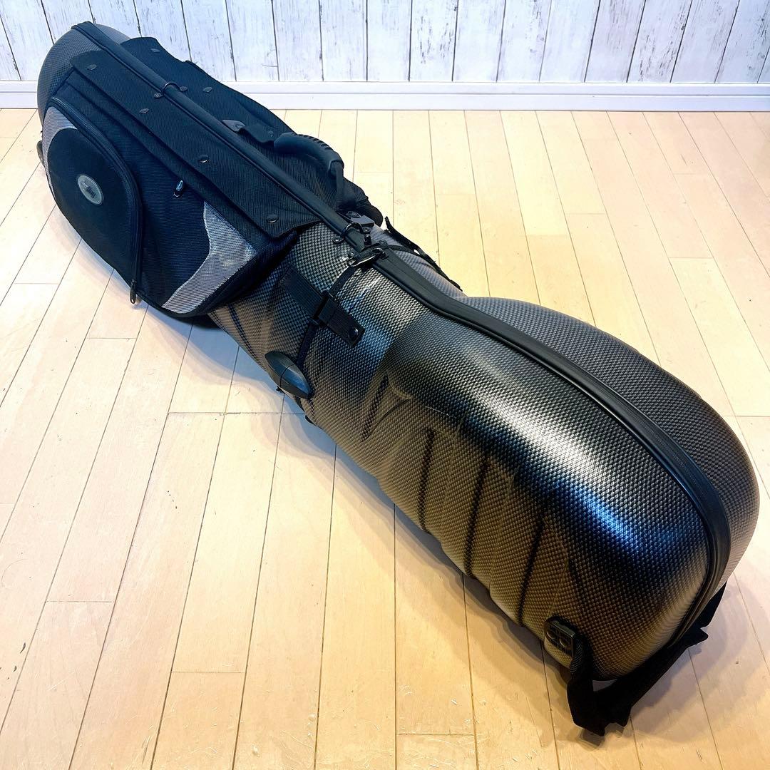 希少BAGBOY トラベルケース カーボン調 キャディバッグ　ハードケース　2輪