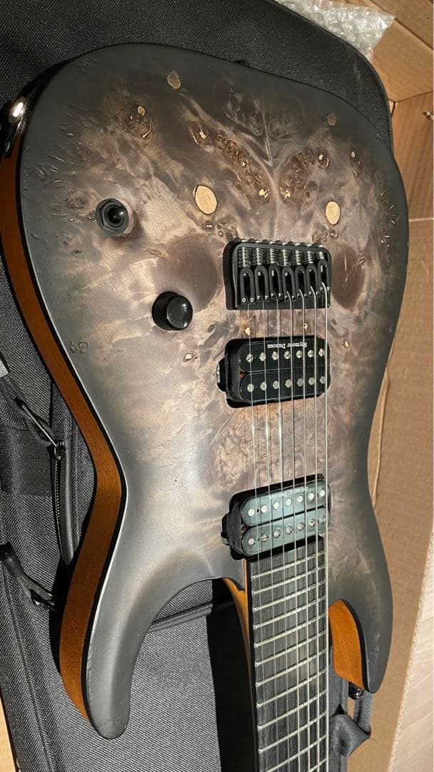 【パーツ交換あり】E-HR7-FX/BM (Black Burst) 7弦