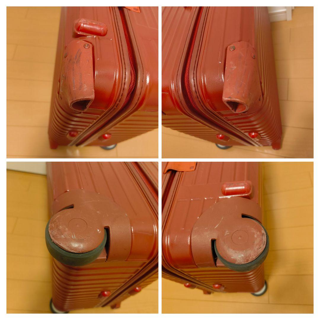 廃盤品 希少 RIMOWA 63L 2輪 855.63 キャリーケース レッド