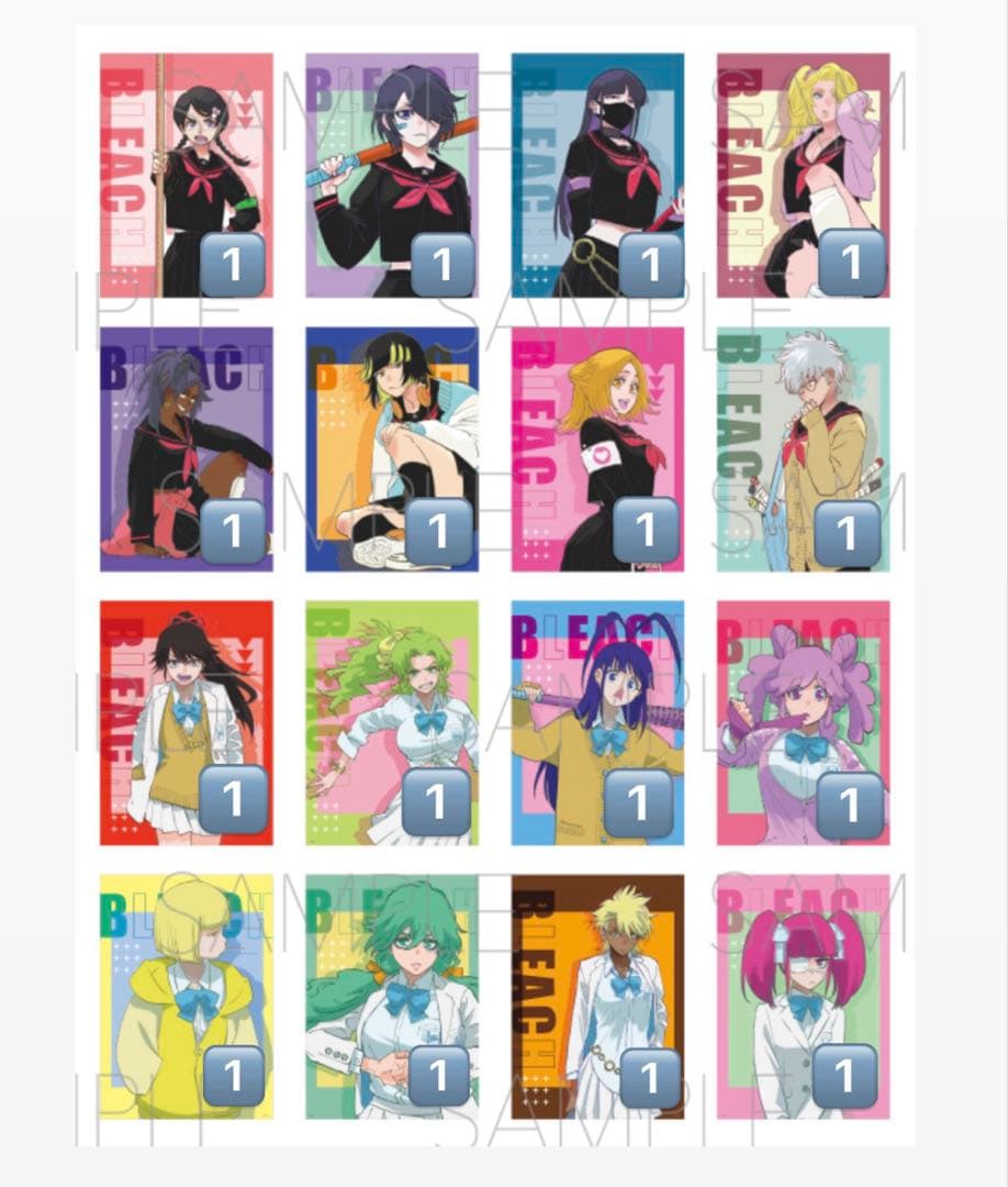 BLEACH WORLD ミニゲーム ルーレット Ｂ賞 A3ポスター 全種