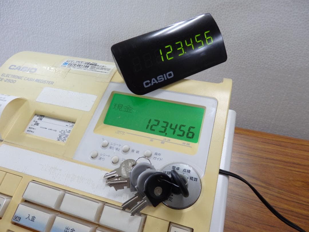 設定無料 CASIO TE-2500-15S レジスター 250913