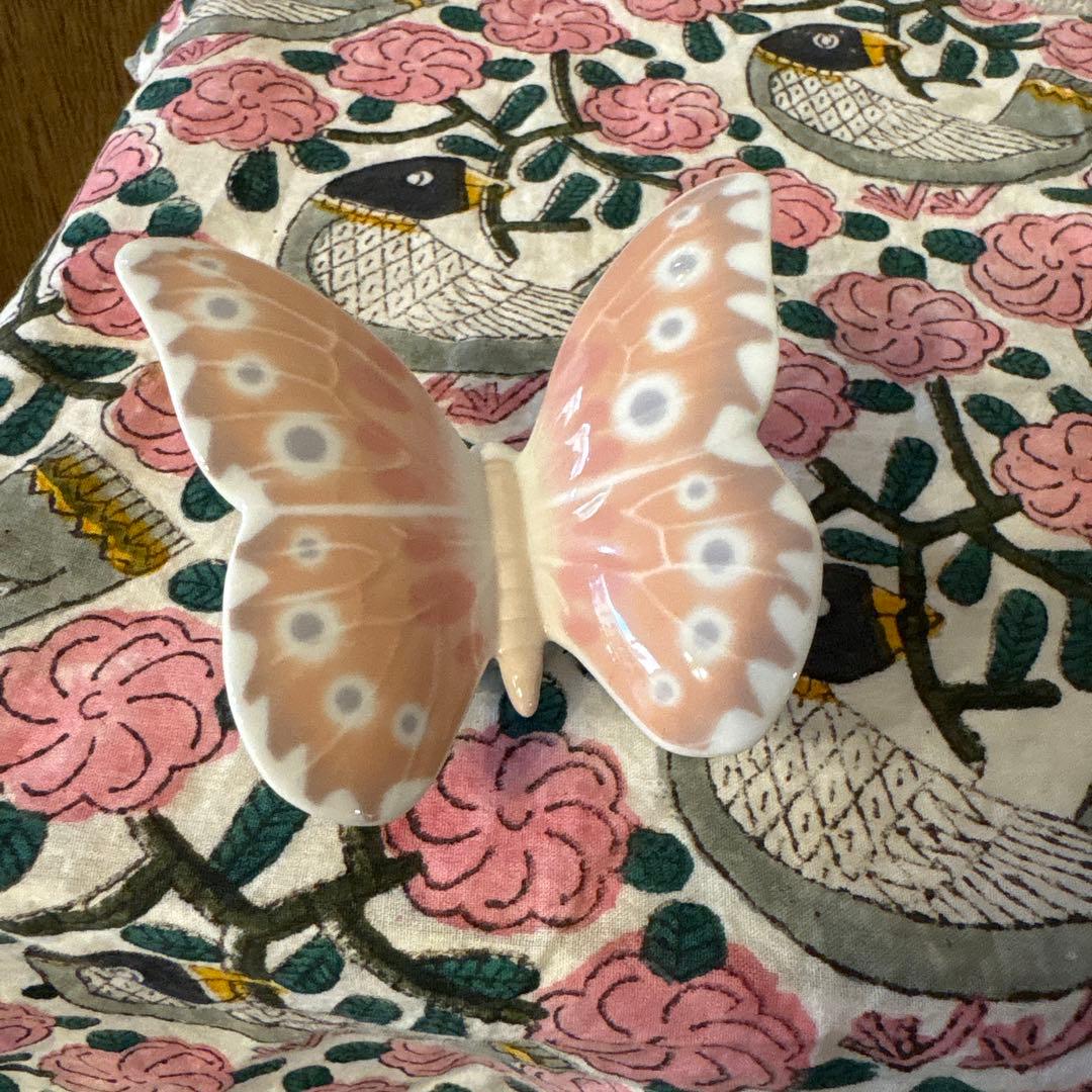 【美品】リヤドロ NAO 陶器 人形　蝶々