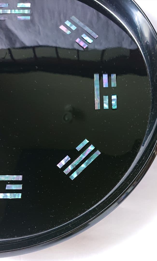 茶道具 八卦盆 真塗 木製漆 青貝螺鈿 平安象彦