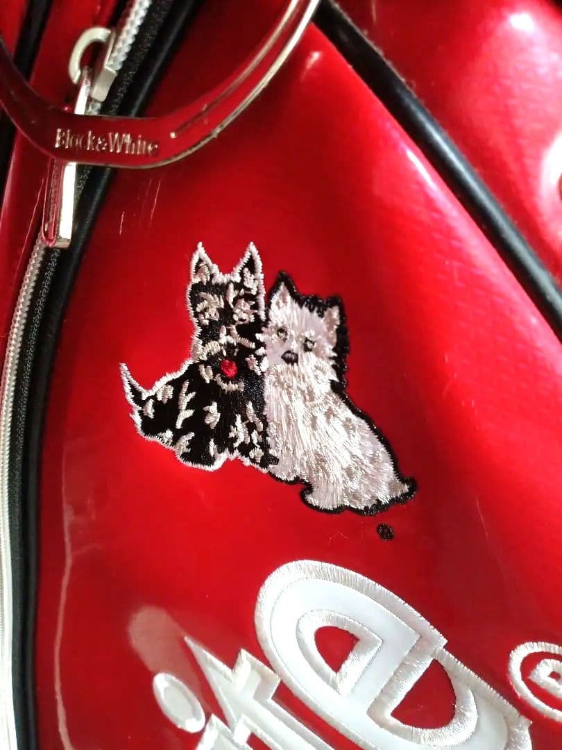 ゴルフ　ブラック＆ホワイト　キャディーバッグ (ユニセックス)