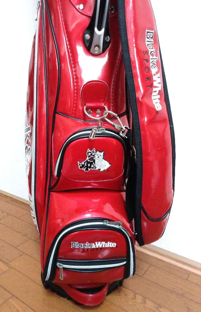 ゴルフ　ブラック＆ホワイト　キャディーバッグ (ユニセックス)