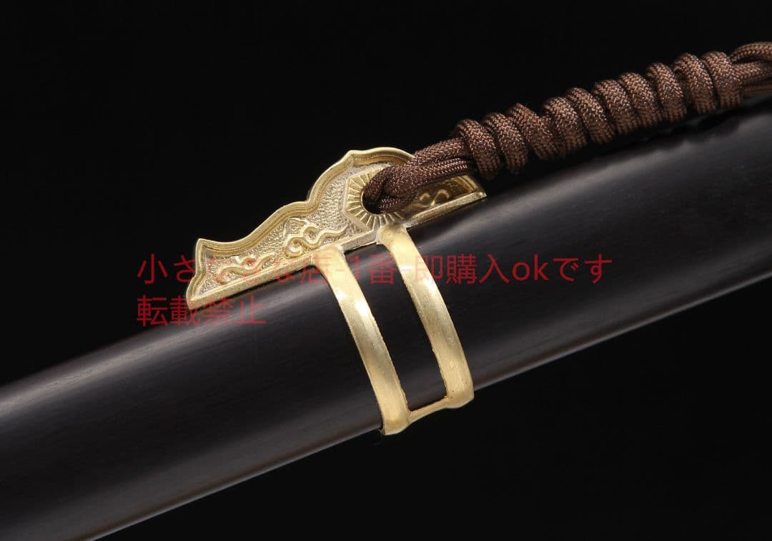 黒檀純銅唐横刀T 10焼刃 古兵器 武具 刀装具 日本刀 模造刀 居合刀