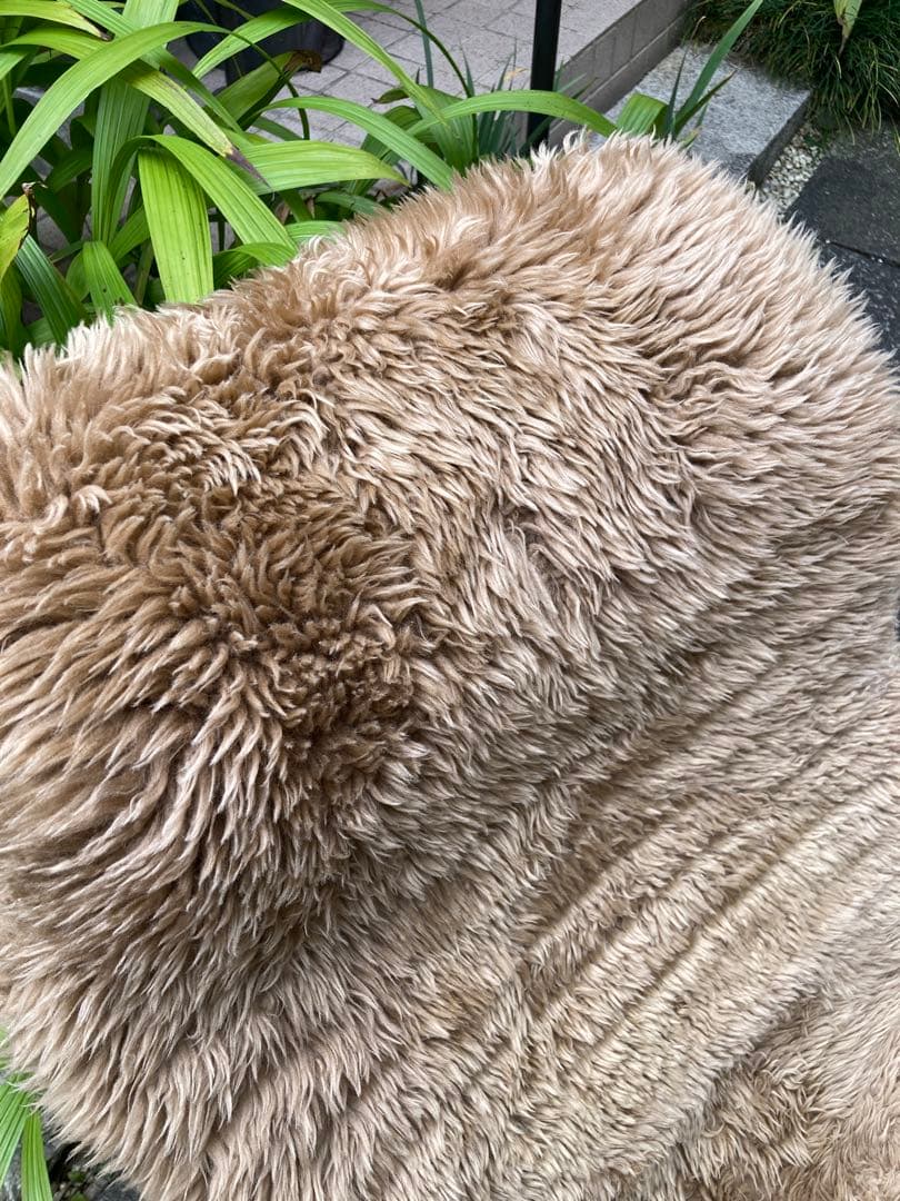 羊皮 羊革 原皮 一枚革 チェアカバー レザー アウトドア キャンプ ラグ