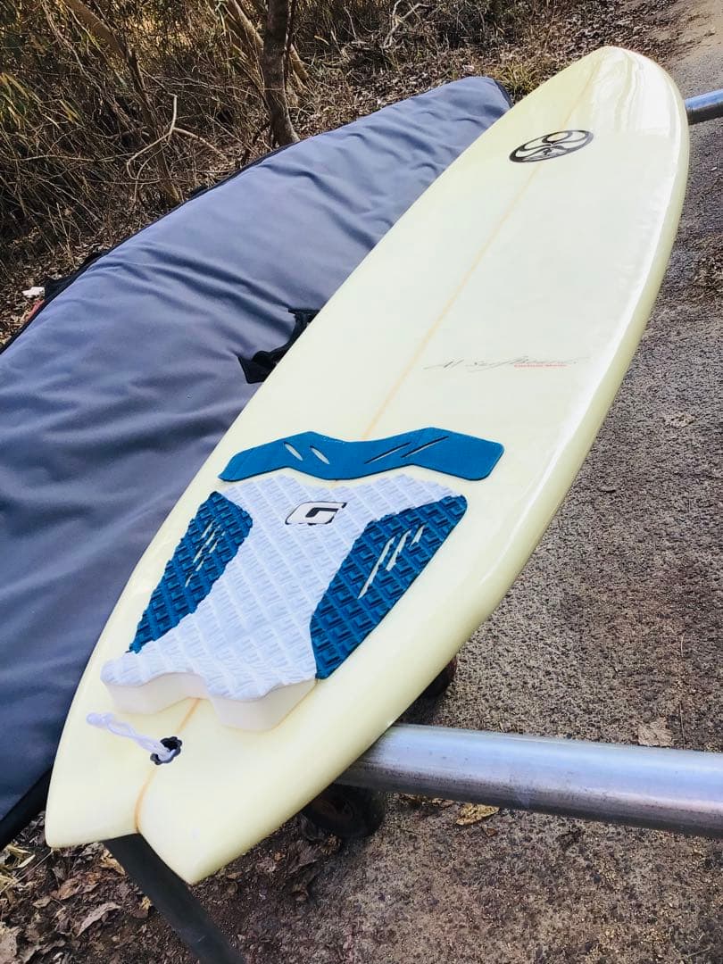 A1サーフボード製  Tsaiカスタムシェイプ 6ft ケース付 美品